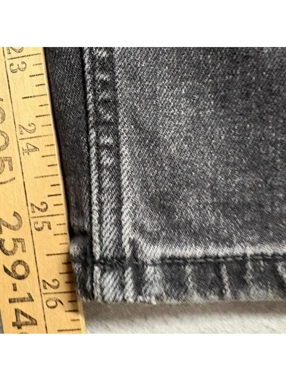 Everlane Jeans Mens 32 Ankle Black Denim Mid Rise Stretch Slim Straight
